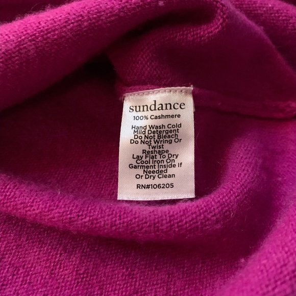 Sundance Amina 100% Cashmere Sweater in Orchid Women's Size Medium - Picture 4 of 7